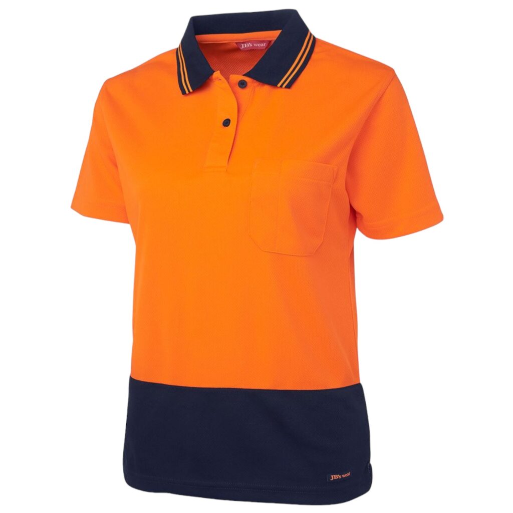 JB'S LADIES HI VIS S/S COMFORT POLO 6LHCP